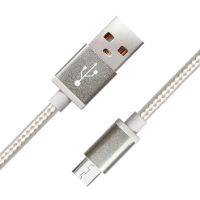 Кабель USB MicroUSB Pisen MU12 <серебро> ― OnlineBazar.su