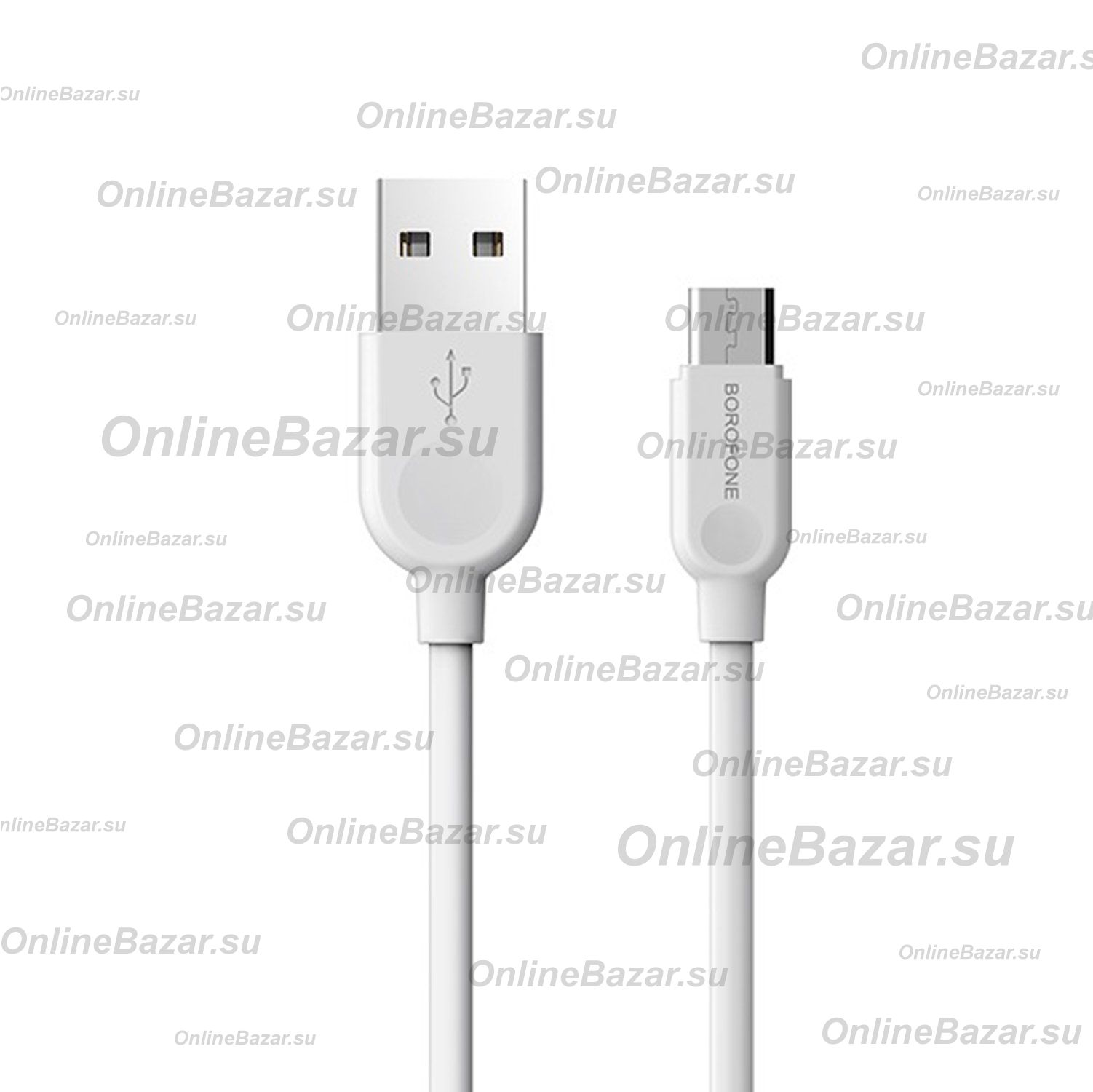 Кабель USB MicroUSB Borofone BX14 (3 метра) <белый> ― OnlineBazar.su