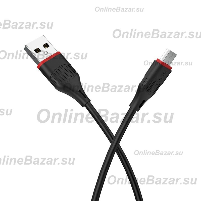 Кабель USB MicroUSB Borofone BX17 <черный> ― OnlineBazar.su
