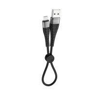 Кабель USB MicroUSB Borofone BX32 (0,25 метра) <черный> ― OnlineBazar.su
