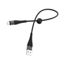 Кабель USB MicroUSB Borofone BX32 (0,25 метра) <черный>