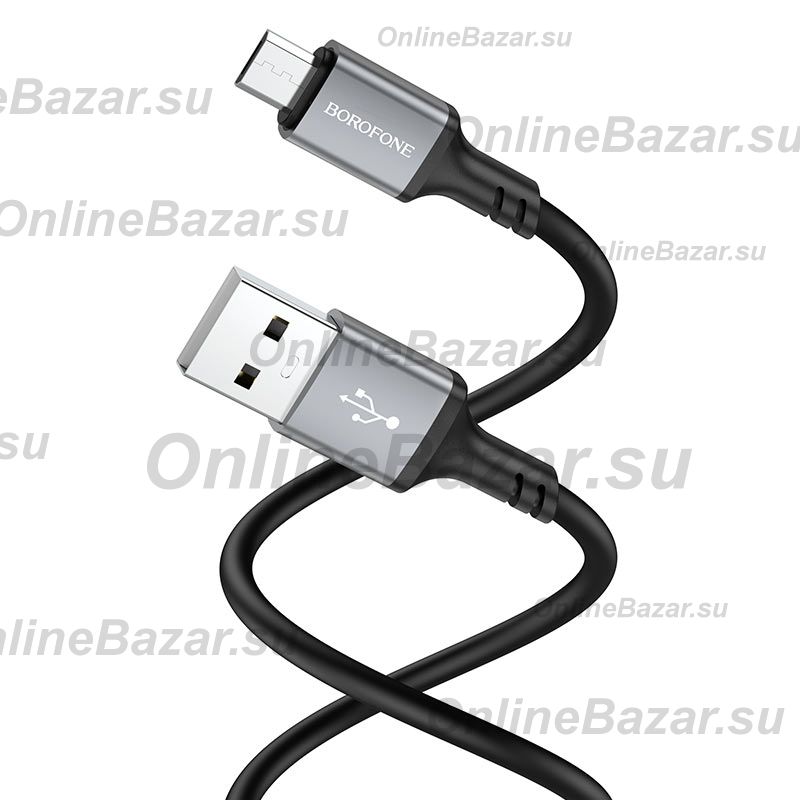 Кабель USB MicroUSB Borofone BX83 <черный> ― OnlineBazar.su