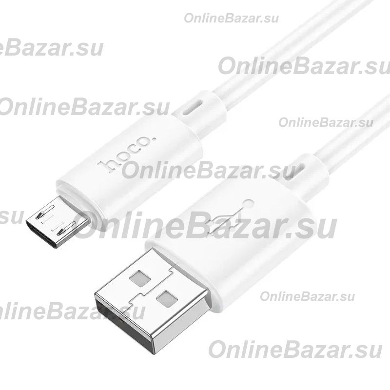 Кабель USB MicroUSB Hoco X88 <белый> ― OnlineBazar.su