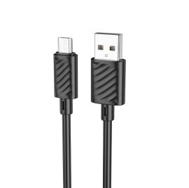 Кабель USB MicroUSB Hoco X88 <черный>