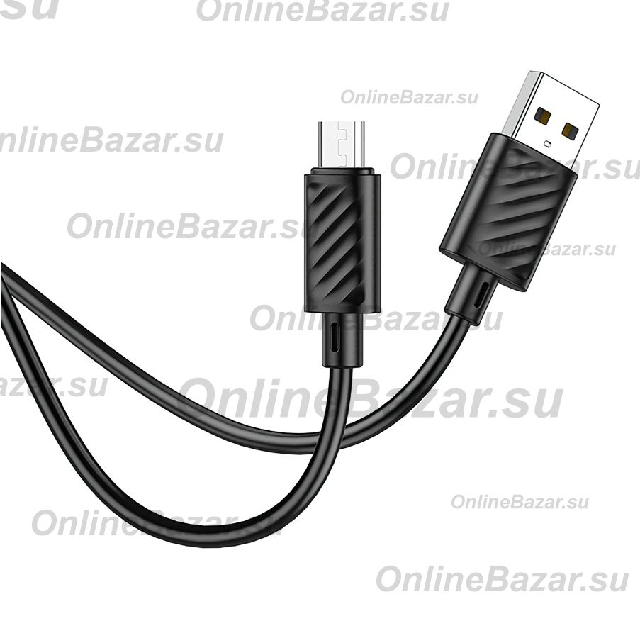 Кабель USB MicroUSB Hoco X88 <черный> ― OnlineBazar.su