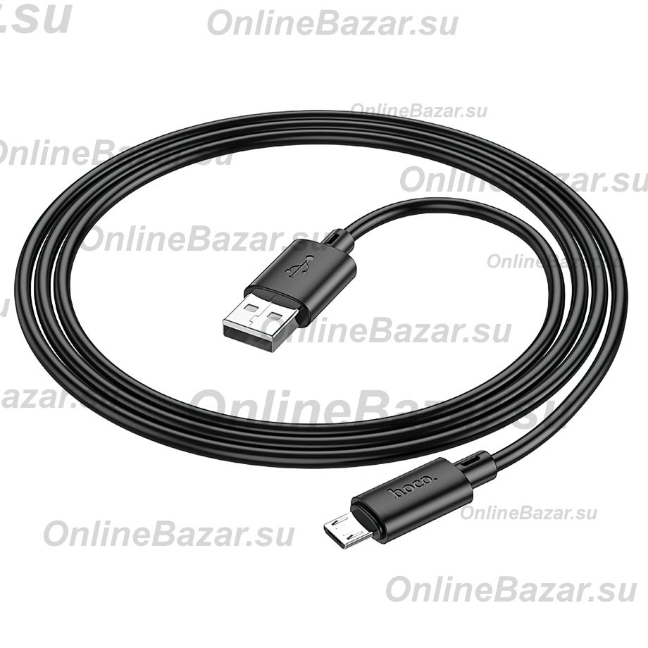 Кабель USB MicroUSB Hoco X88 <черный> ― OnlineBazar.su