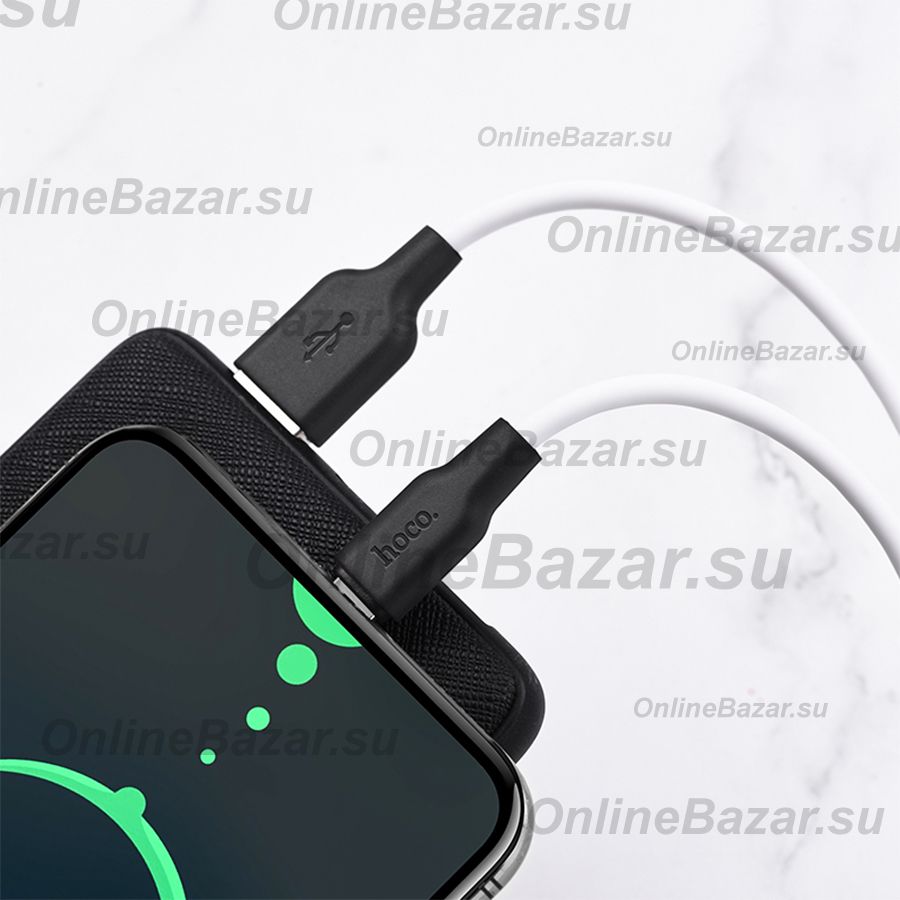 Кабель USB Type-C Hoco X21 Plus (3A/1м) <белый> ― OnlineBazar.su