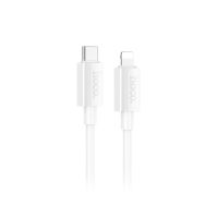 Кабель USB-C Apple Lightning Hoco X107 (1 метр) <белый> ― OnlineBazar.su