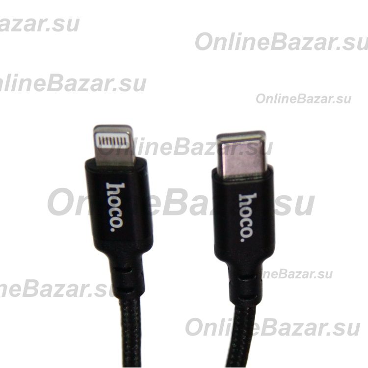 Кабель USB-C Apple iPhone Lightning Hoco X14 (1 метр/PD) <черный> ― OnlineBazar.su