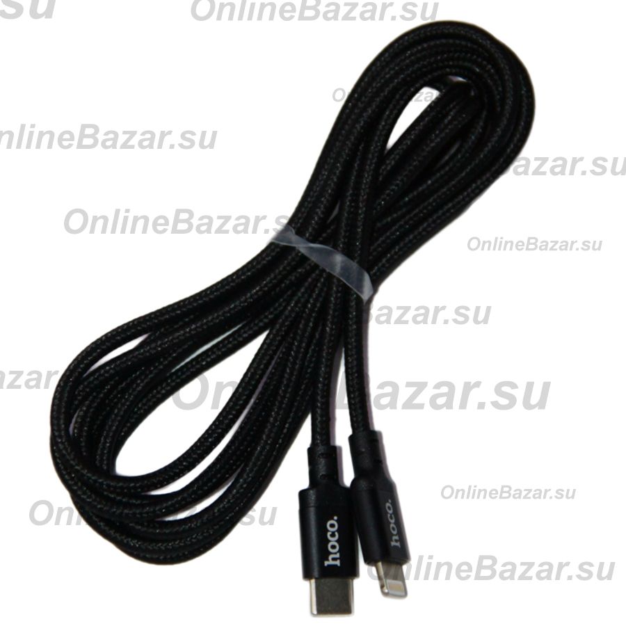 Кабель USB-C Apple iPhone Lightning Hoco X14 (2 метра/PD) <черный> ― OnlineBazar.su