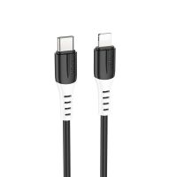 Кабель USB-C Apple iPhone Lightning Hoco X82 <черный> ― OnlineBazar.su
