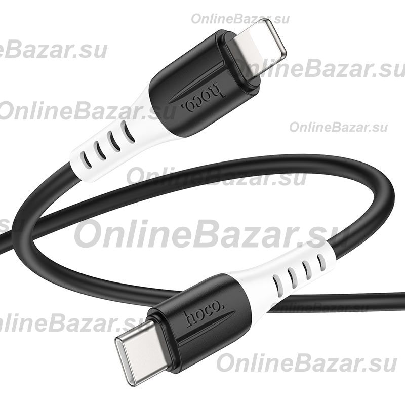 Кабель USB-C Apple iPhone Lightning Hoco X82 <черный> ― OnlineBazar.su