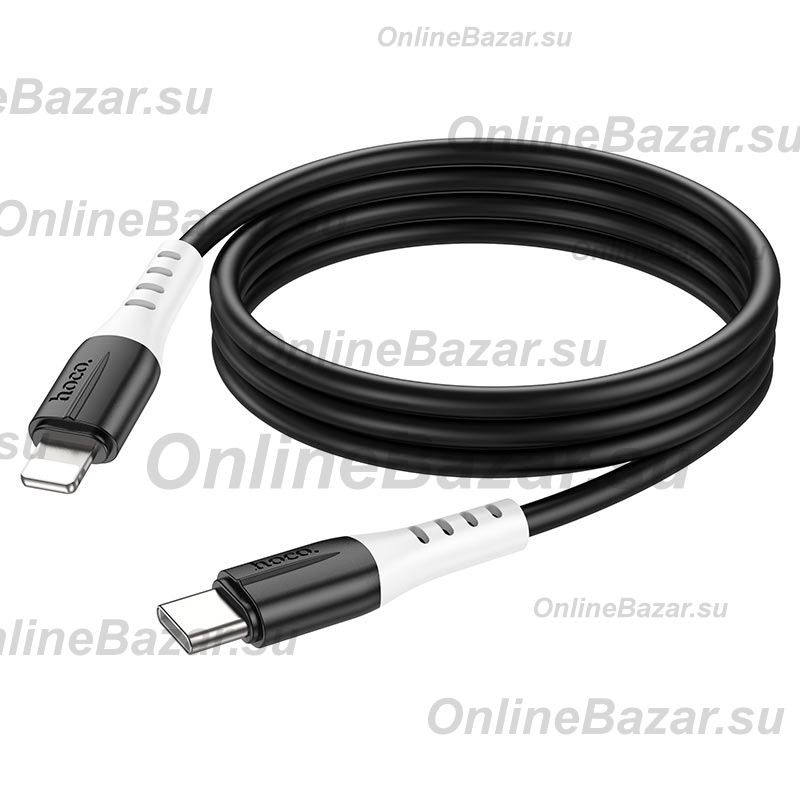 Кабель USB-C Apple iPhone Lightning Hoco X82 <черный> ― OnlineBazar.su