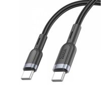 Кабель USB-C Type-C Hoco U117 (60W/интеллектуальное отключение) <черный> ― OnlineBazar.su
