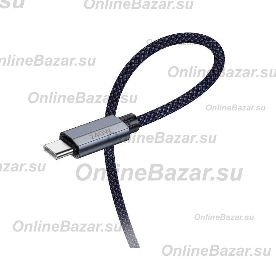 Кабель USB-C Type-C Hoco U134 (1.8 метра) <темно-синий> ― OnlineBazar.su