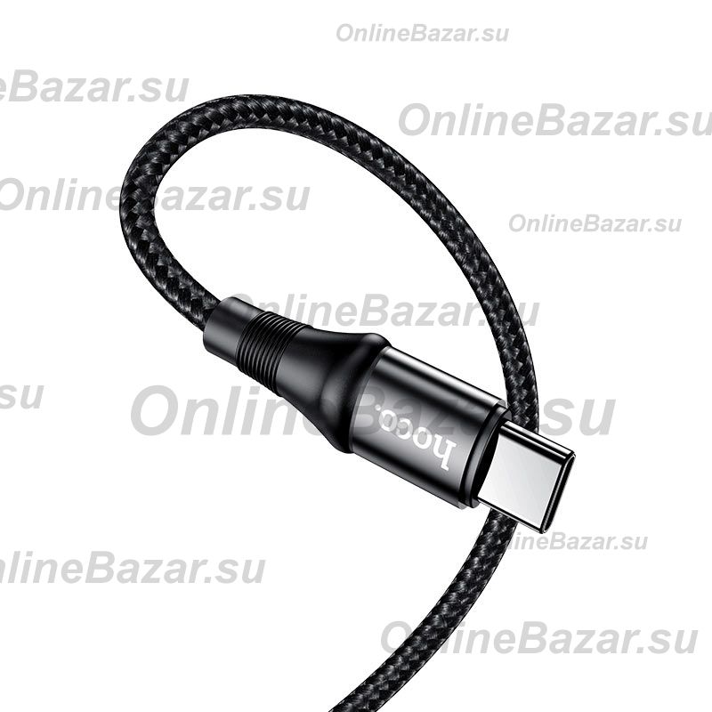 Кабель USB-C Type-C Hoco X50 (1 метр) <черный> ― OnlineBazar.su