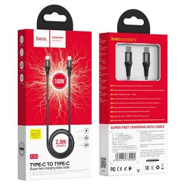 Кабель USB-C Type-C Hoco X50 (2 метра) <черный>