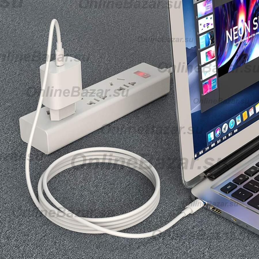 Кабель USB-C Type-C Hoco X51 (2 метра) <белый> ― OnlineBazar.su