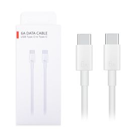 Кабель USB-C Type-C Huawei (6A, 88W) <белый> (оригинал)