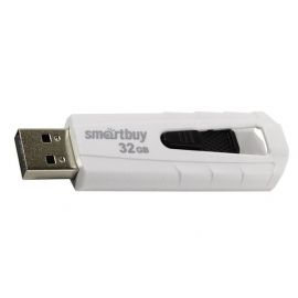 Карта памяти USB 32 Gb Smart Buy IRON <бело-черный>