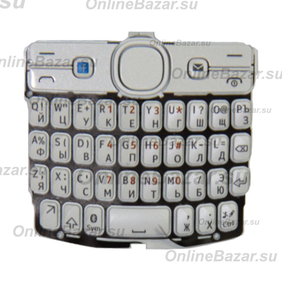 Клавиатура для Nokia 205 Asha Dual Sim <белый> ― OnlineBazar.su