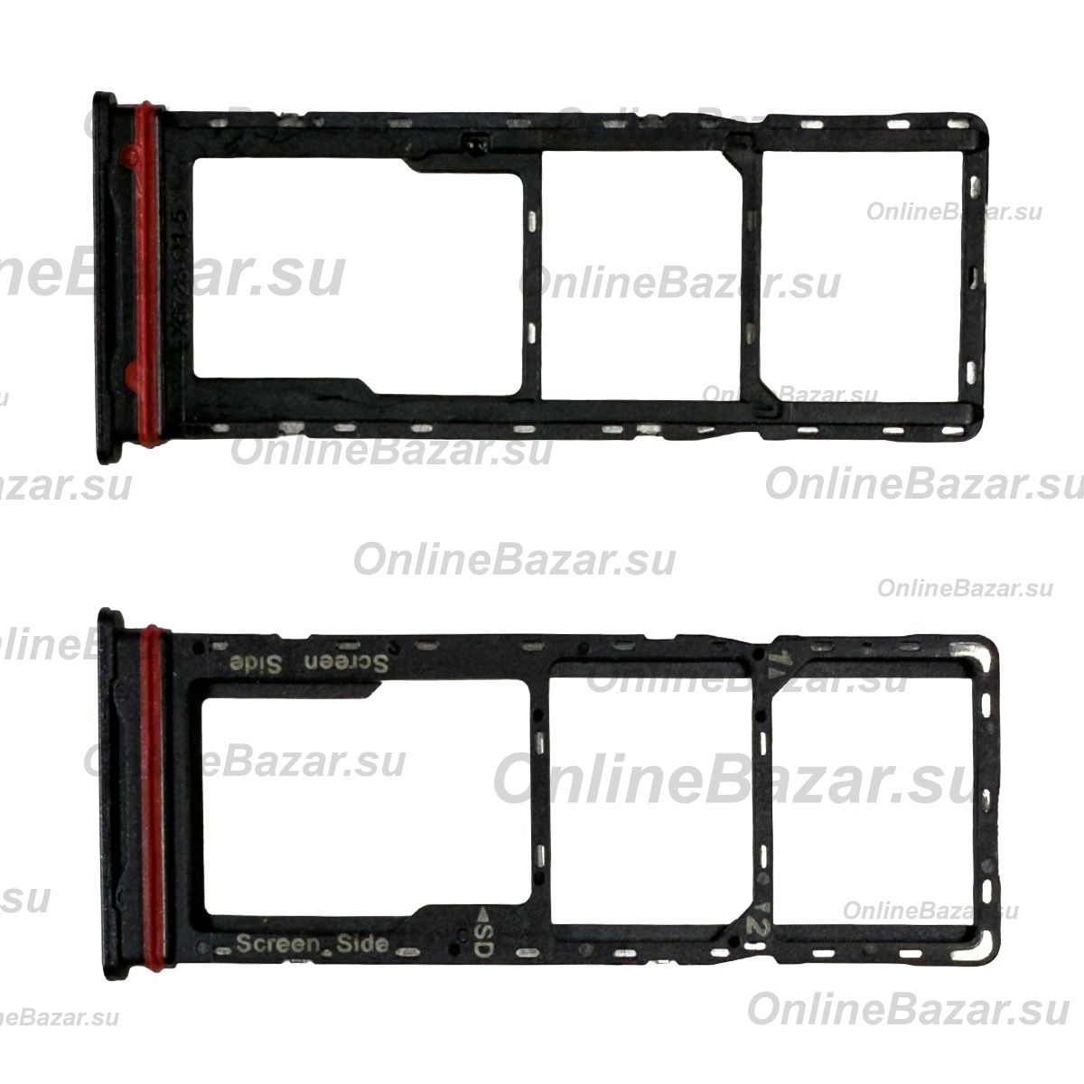 Лоток sim-карты для Infinix Hot 60i (X6728) и карты памяти <черный> ― OnlineBazar.su