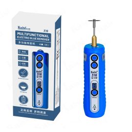 Машинка для удаления клея, резки, полировки Kaisi K-316B (6 насадок, 3 скорости, подсветка, 2000 mAh)