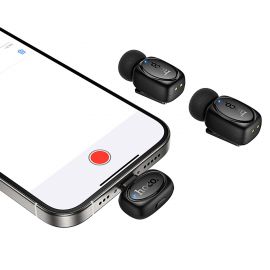Микрофон петличный Hoco L19 для iPhone (USB-C) <черный>