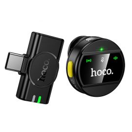 Микрофон петличный Hoco L21 (USB-C) <черный>