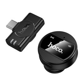 Микрофон петличный Hoco L21 (USB-C) <черный>