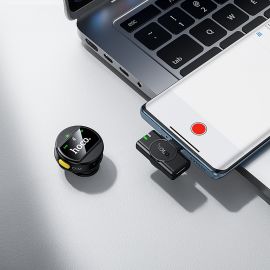 Микрофон петличный Hoco L21 (USB-C) <черный>