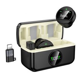 Микрофон петличный Hoco L22 для iPhone (USB-C) <черный>