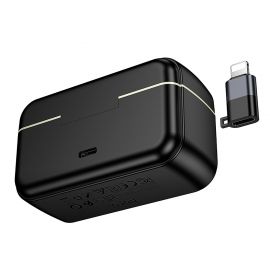 Микрофон петличный Hoco L22 для iPhone (USB-C) <черный>