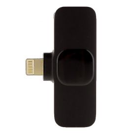 Микрофон петличный JBH K9 двойной (Lightning+USB-C) <черный>