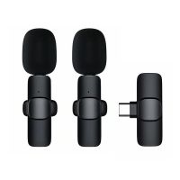 Микрофон петличный JBH K9 двойной (USB-C) <черный> ― OnlineBazar.su