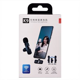 Микрофон петличный JBH K9 двойной (USB-C) <черный>