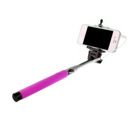 Монопод (палка) для селфи Cable 101 <розовый>
