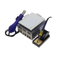 Паяльная станция KADA 9803D+ (фен+паяльник+станок) (Фен-100-480°C, 480W, Паяльник-200-480°C, 90W) ― OnlineBazar.su