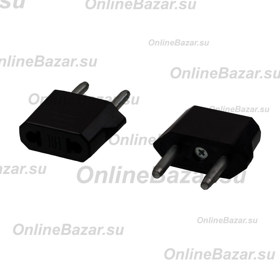 Переходник сетевой Tefal с американской на российскую вилку <черный> ― OnlineBazar.su