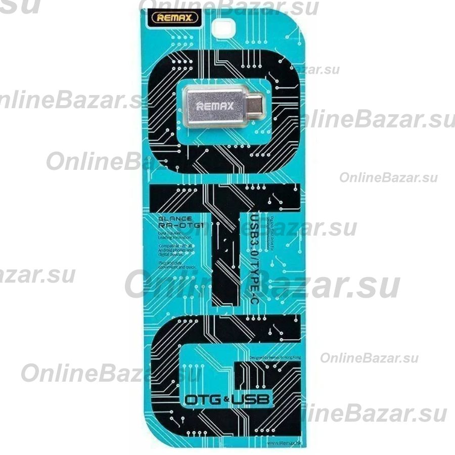 Переходник OTG (USB Host - Type-C) Remax RA-OTG1 <серый> ― OnlineBazar.su