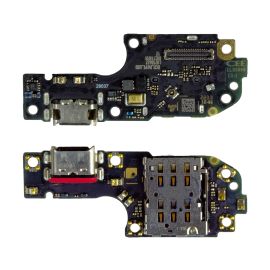 Плата нижняя для Huawei CTR-LX1 на системный разъем, разъем Sim-карты и микрофон (оригинал)