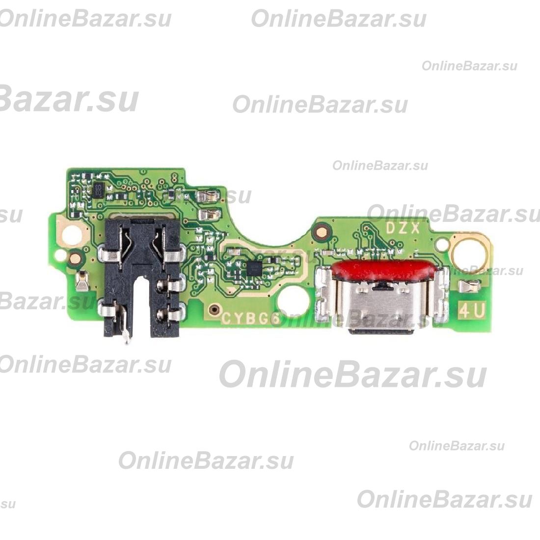 Плата нижняя для Infinix Hot 40i (X6528B) на системный разъем, разъем гарнитуры и микрофон ― OnlineBazar.su