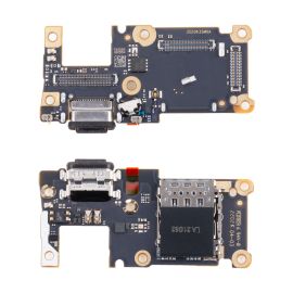 Плата нижняя для Xiaomi 2107113SG на системный разъем, разъем Sim-карты и микрофон (оригинал SP)