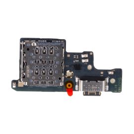 Плата нижняя для Xiaomi 24117RN760 на системный разъем, разъем Sim-карты и микрофон (оригинал)