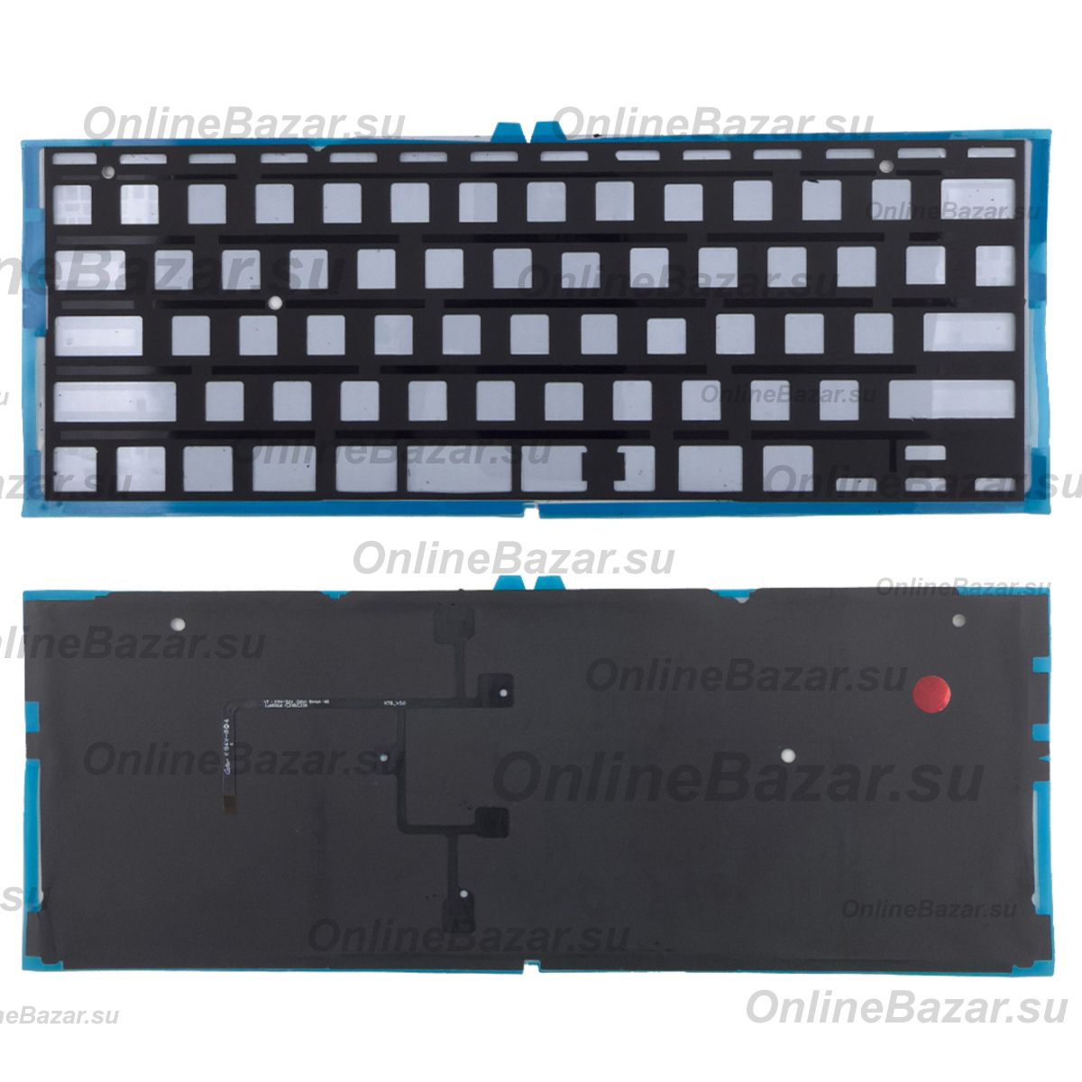 Подсветка клавиатуры для ноутбука Apple MacBook Air 11 (A1465) (2011-2015, прямой Enter RU) <черный> ― OnlineBazar.su