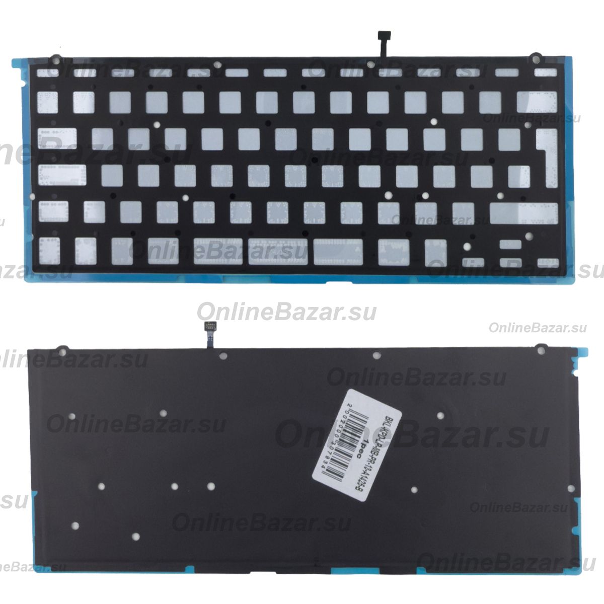 Подсветка клавиатуры для ноутбука Apple MacBook Pro 13 (A1425) (2012-2013, Г-образный Enter RU) <черный> ― OnlineBazar.su