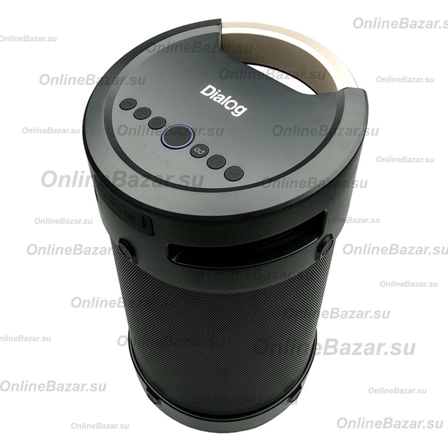 Колонка Dialog Progressive AP-1030 (Bluetooth/MicroUSB/USB/AUX/60 Вт/4400 mAh) <черный> ― OnlineBazar.su