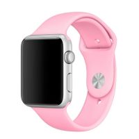 Ремешки для Apple Watch Series 3 (42 mm) Sport Band силиконовый (размер L) <светло-розовый> ― OnlineBazar.su
