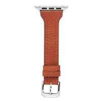 Ремешки для Apple Watch Series 8 (41 mm) кожаный Double Tour <коричневый> ― OnlineBazar.su