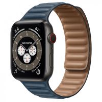 Ремешок для Apple Watch Series 3 (42 mm) силиконовый на магните №2 <синий> ― OnlineBazar.su